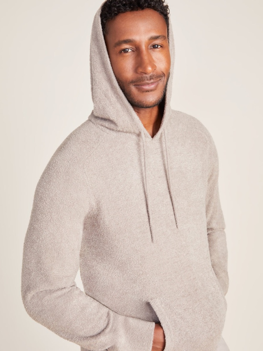 Barefoot Dreams Cozy Chic Lite Men's Hoodie Large NWT in Beach Rock - Picture 2 of 7